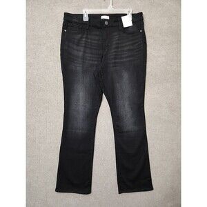 LC Lauren Conrad Bootcut Jeans Womens 18 Long Black Stretch NEW